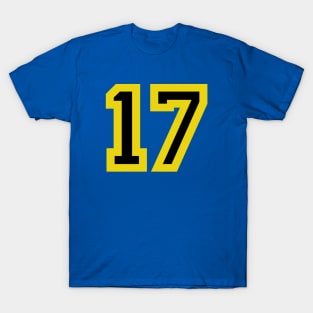 Sports Shirt #17 (Yellow and Black Letters) T-Shirt